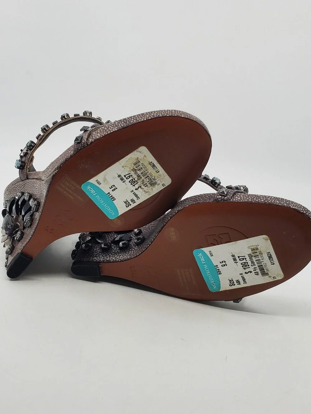 Tory Burch Embellished Wedge Sandals